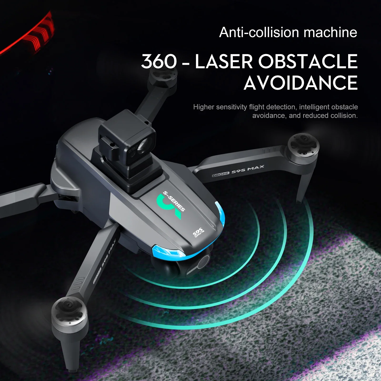 ใหม่S9S MAX MINI Drone 4K 2 แก - Drone Remote Controller Lanyard บทวิจารณ์และราคา