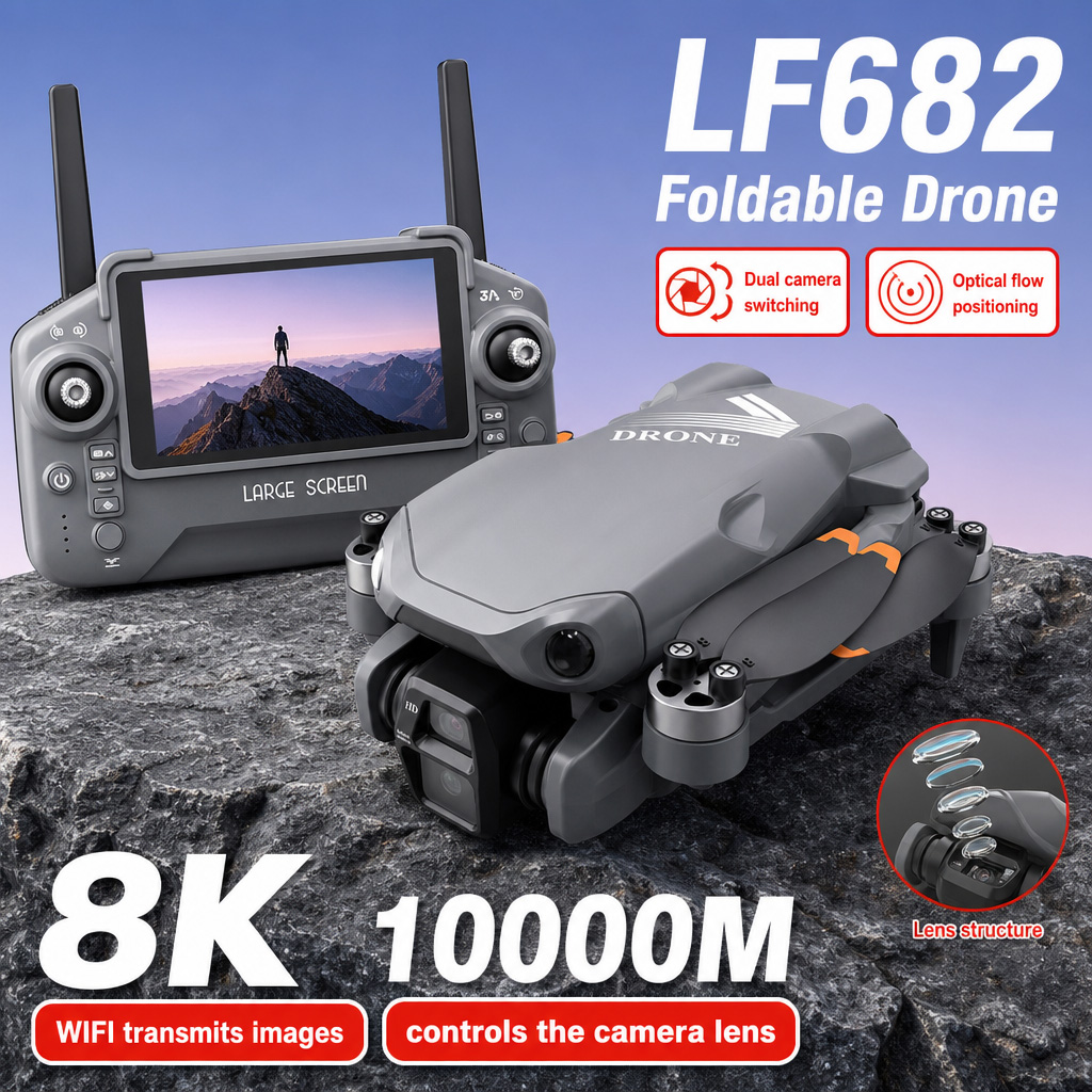 โดรนถ่ายภาพทางอากาศ LF682 8K H - Drone Remote Controller Lanyard บทวิจารณ์และราคา